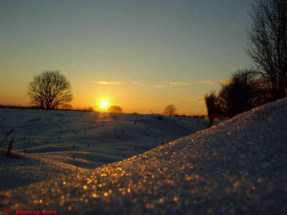 Winterlicher Sonnenuntergang...