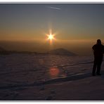 Winterlicher Sonnenuntergang