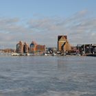 winterlicher Stadthafen in Rostock