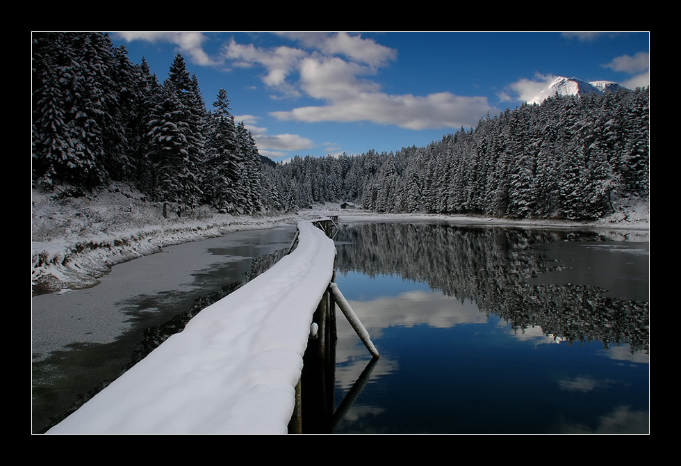 Winterlicher Steg