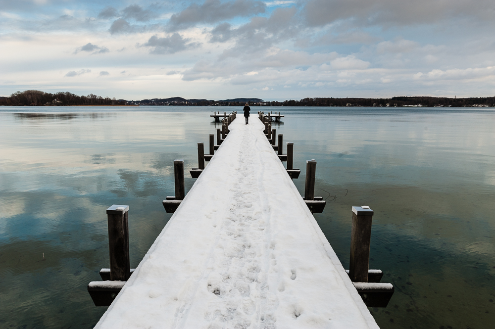 Winterlicher Steg