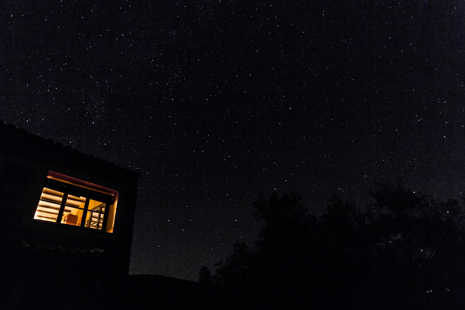 Winterlicher Sternenhimmel über der Extremadura