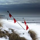 Winterlicher Strand auf Hiddensee