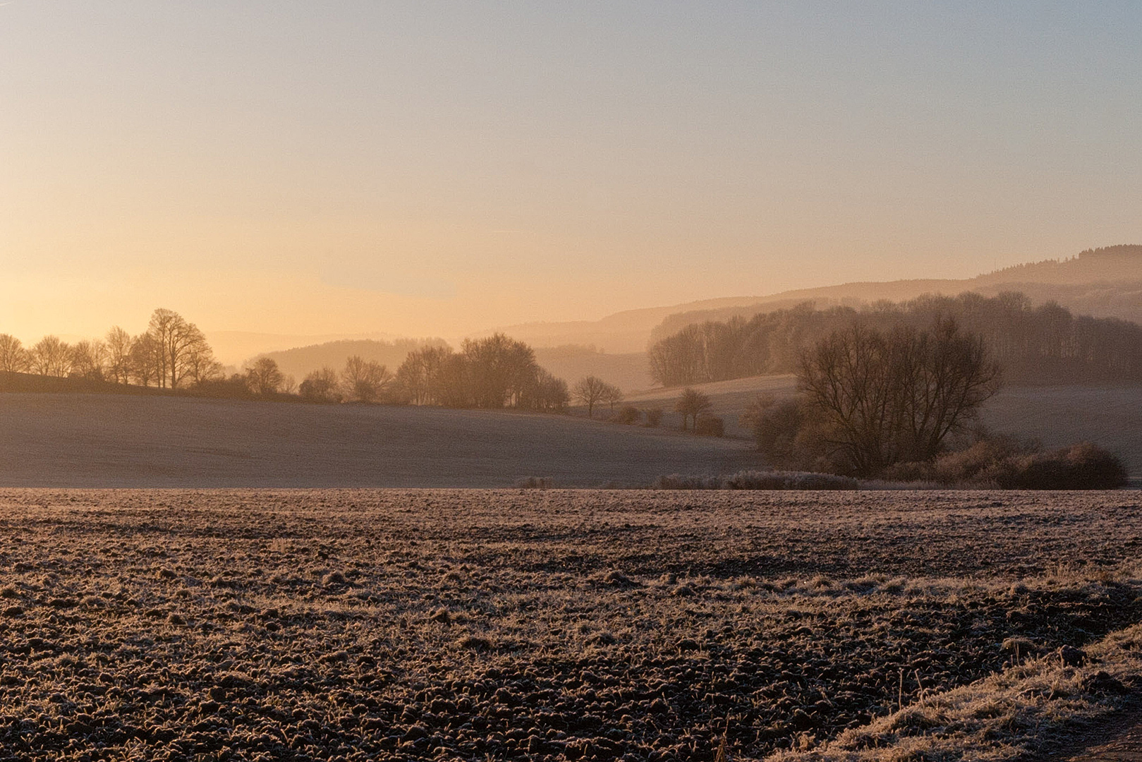 Winterlicher Tagesbeginn