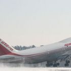 "Winterlicher TakeOff von AirIndia"