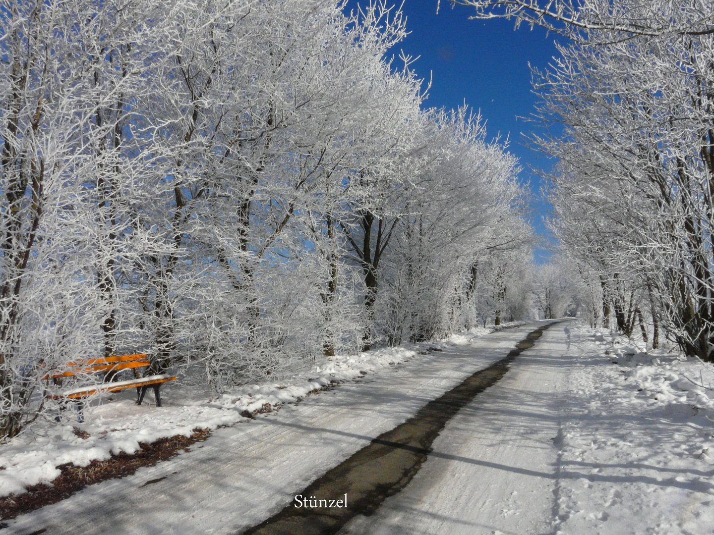 Winterlicher Wanderweg am Stünzel, Wittgenstein