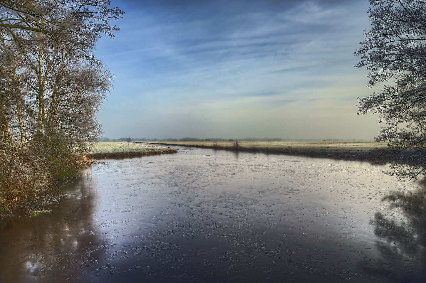 winterlicher Wümme-Blick