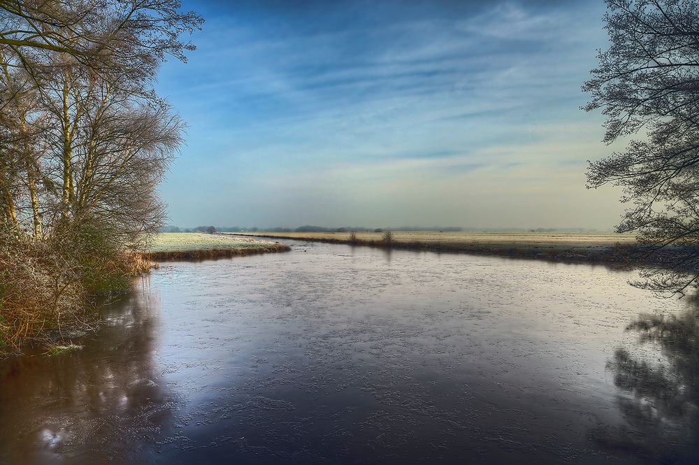 winterlicher Wümme-Blick