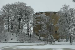 winterlicher Zwingerturm