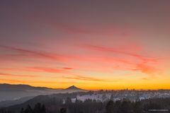 Winterliches Abendrot