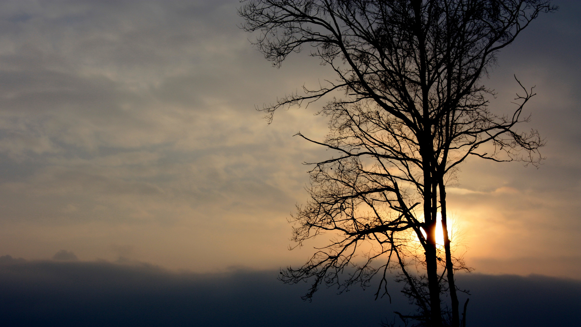 winterliches Abendrot