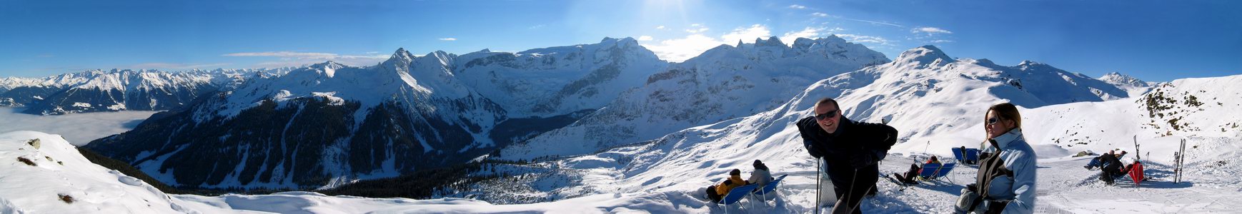 winterliches Alpenpanorama