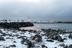 Winterliches Berlevåg am 29. Mai