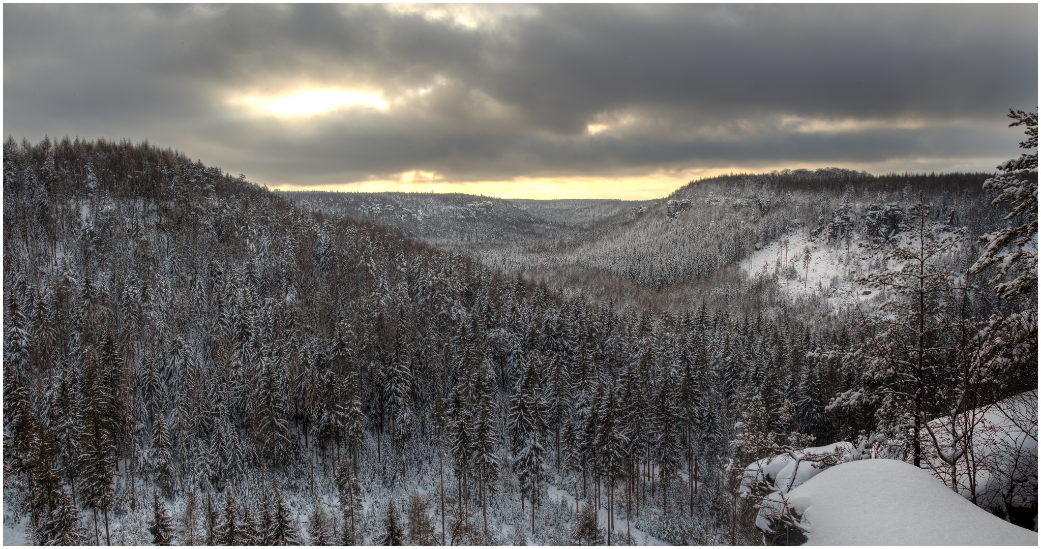 Winterliches Bielatal