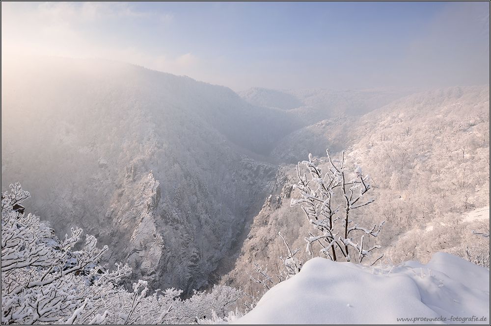 Winterliches Bodetal