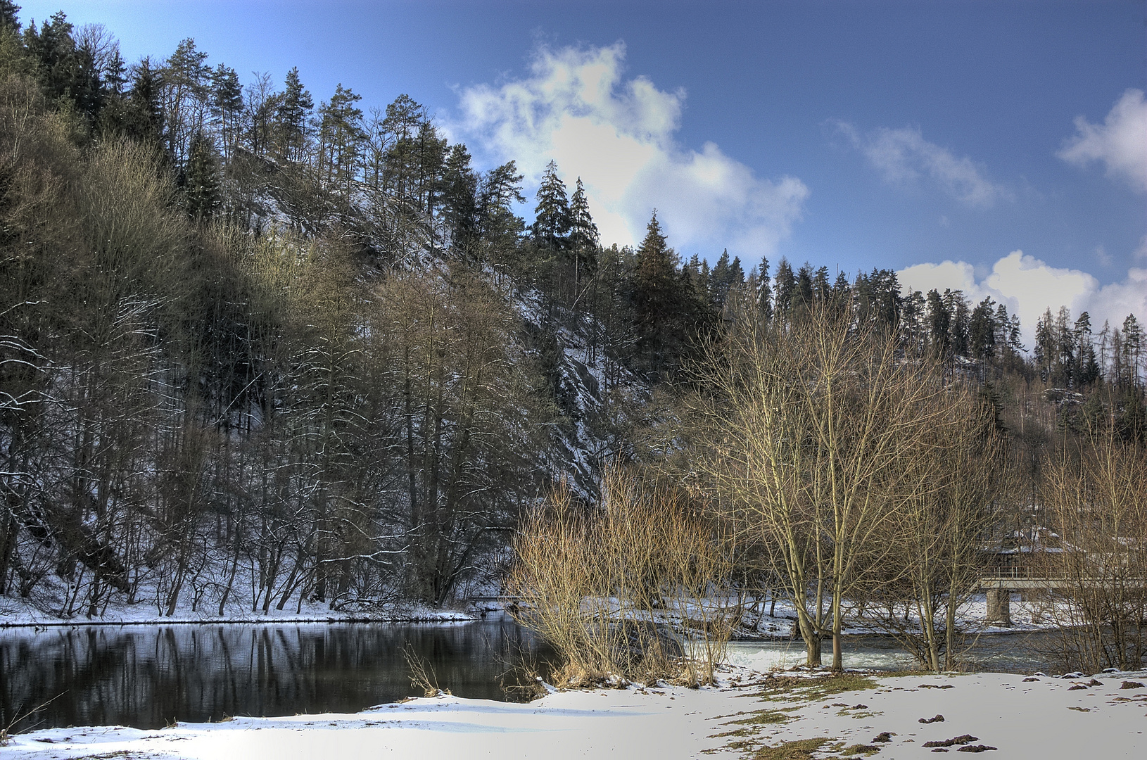 Winterliches Elstertal