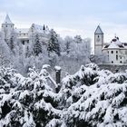 Winterliches Füssen - Hohes Schloss und St.Mang Kirche