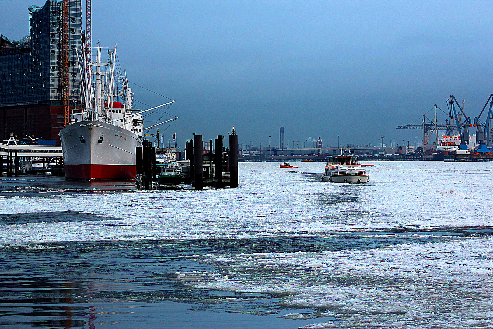 winterliches Hamburg