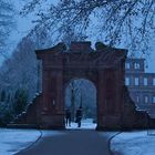 Winterliches Heidelberg zur blauen Stunde