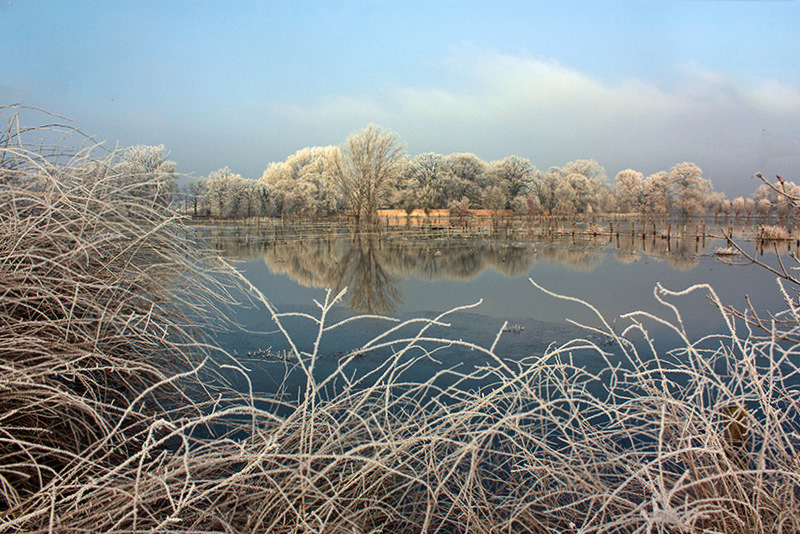 winterliches Hochwasser