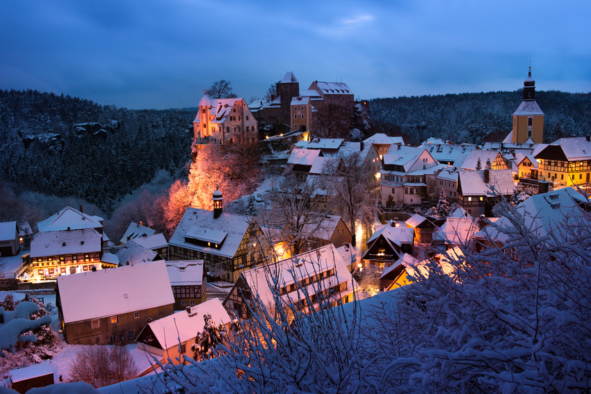 Winterliches Hohnstein