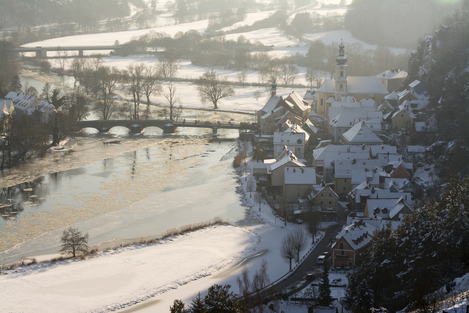 winterliches Kallmünz