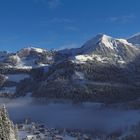 winterliches Mittelberg in der Sonne