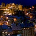 Winterliches Monschau bei Nacht