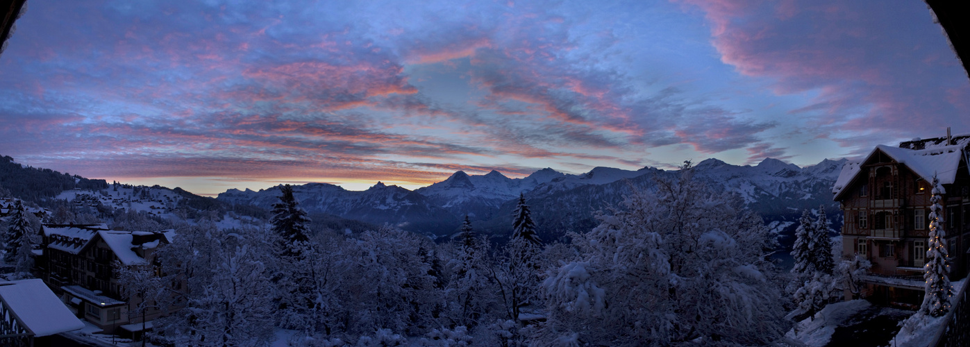 Winterliches Morgenrot