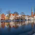 Winterliches Panorama vom Lübecker Malerwinkel