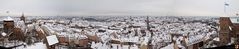 Winterliches Panorama von Nürnberg