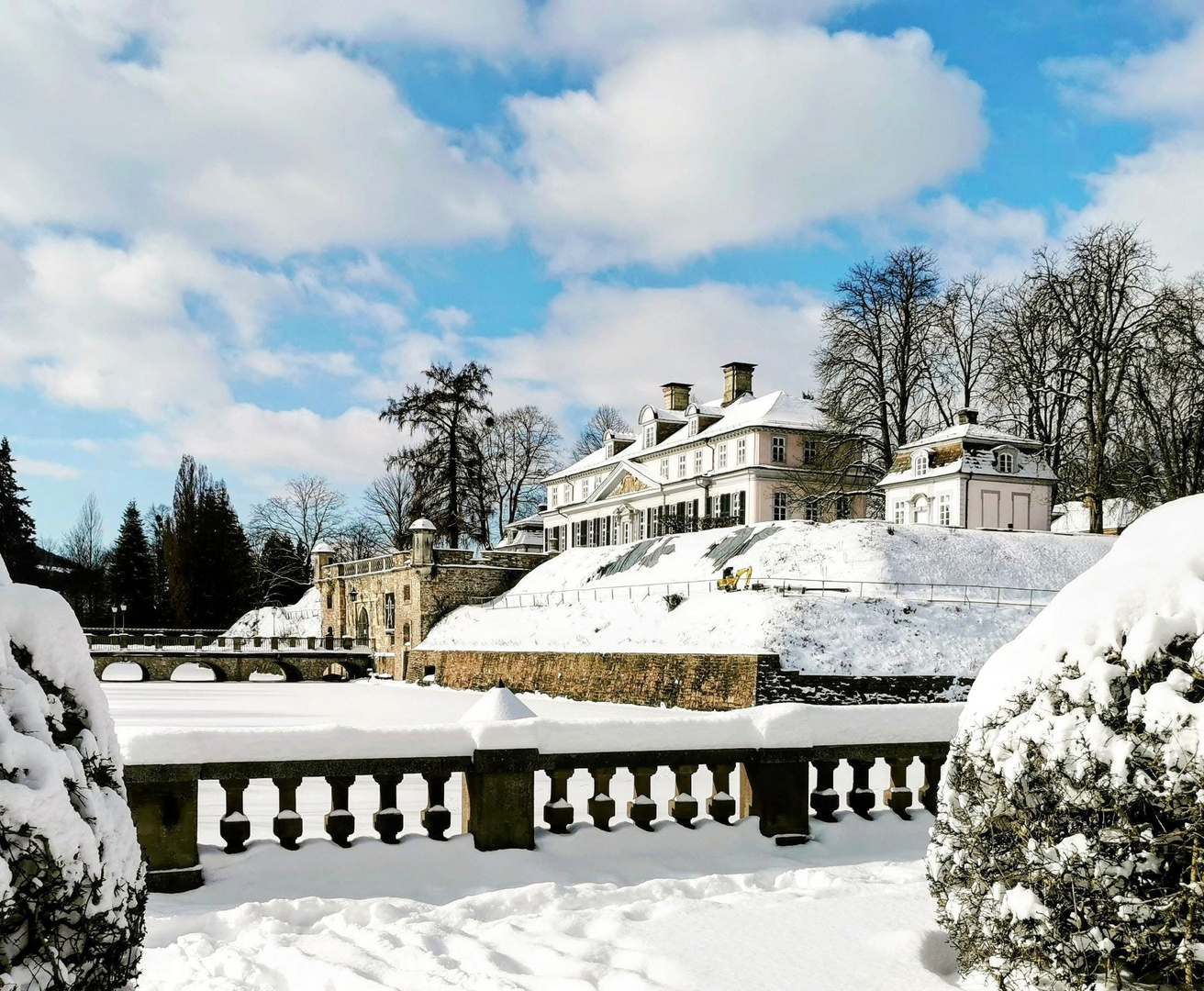 Winterliches Schloss Bad Pyrmont