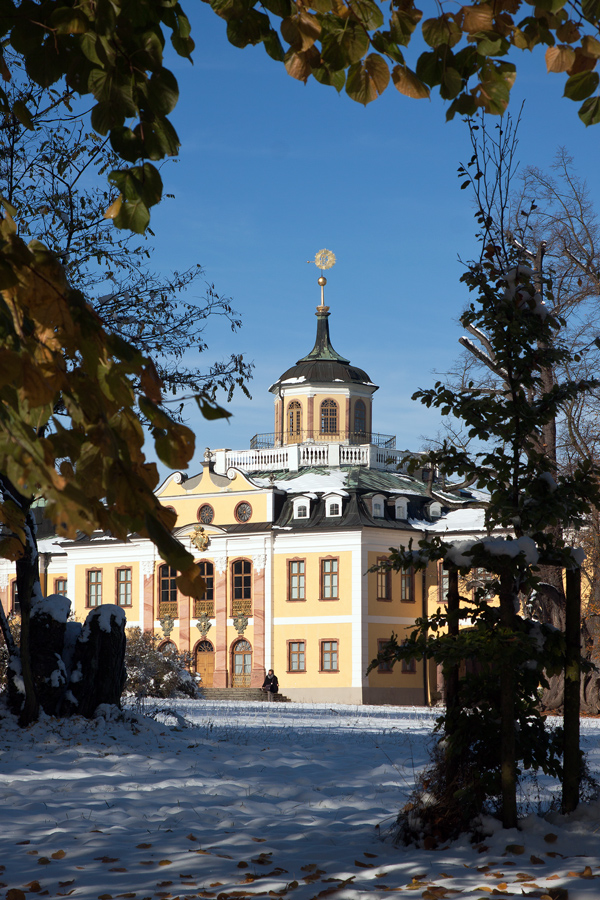 Winterliches Schloss Belvedere