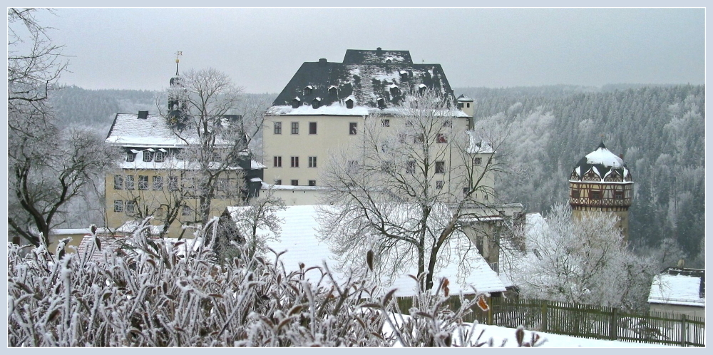 Winterliches Schloß Burgk