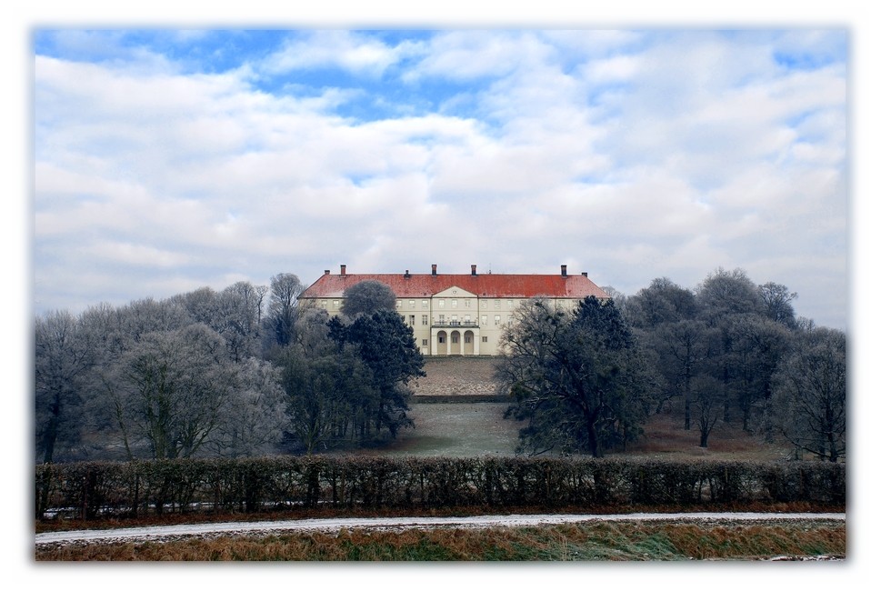 Winterliches Schloß Cappenberg ...