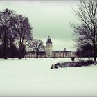 winterliches Schloss Karlsruhe