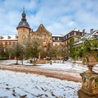 Winterliches Schloss Laubach 