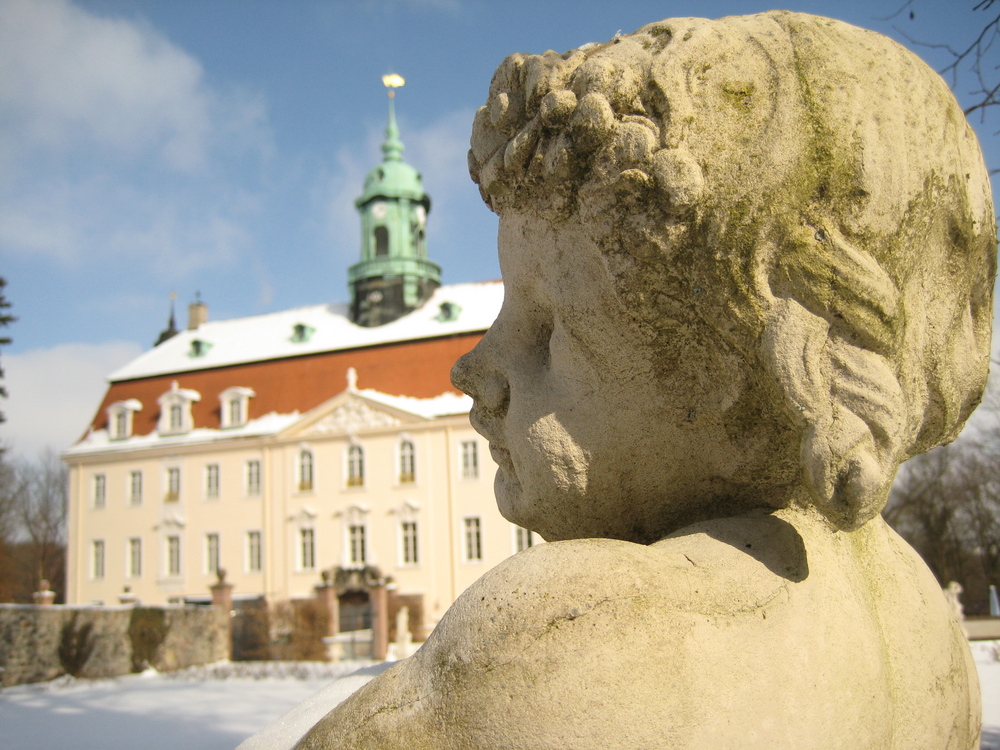 winterliches Schloss Lichtenwalde