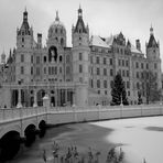 winterliches Schloss Schwerin