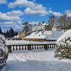 Winterliches Schloss von Bad Pyrmont