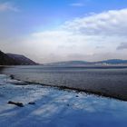 Winterliches Seeufer bei der Marienschlucht am Bodensee