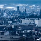 winterliches Stadtbild von Aachen