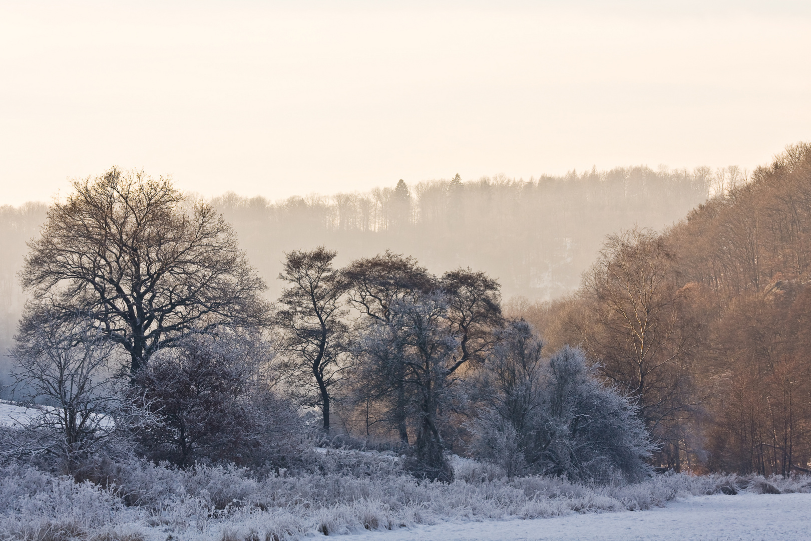 Winterliches Tal