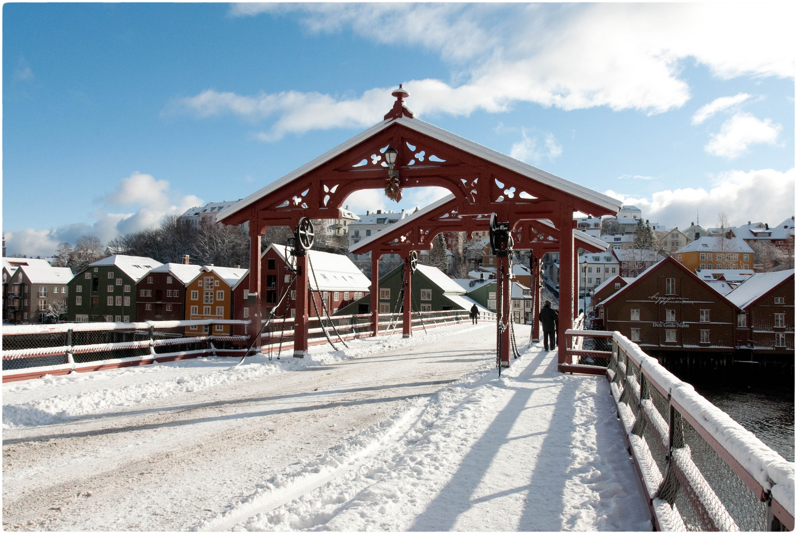 Winterliches Trondheim