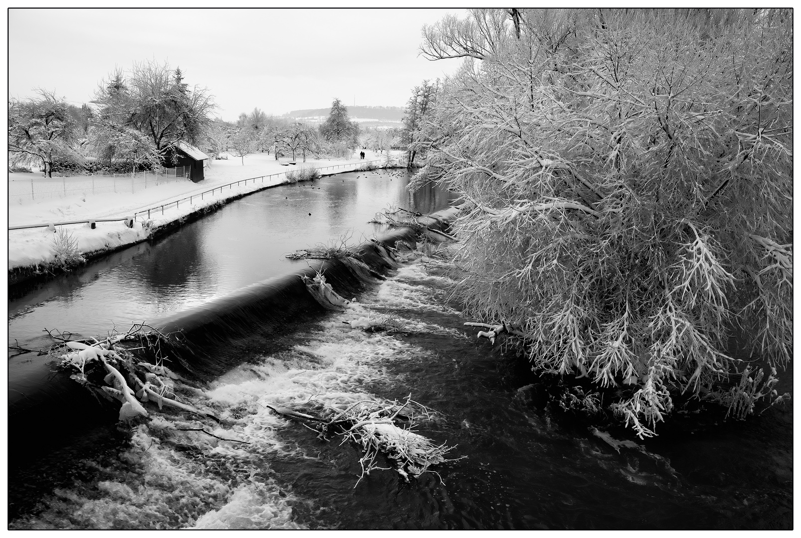 Winterliches Wehr