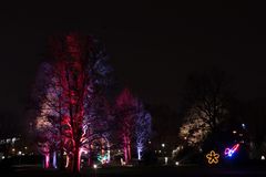 Winterlichter 2016 im Luisenpark Mannheim - Beleuchtete Bäume 2