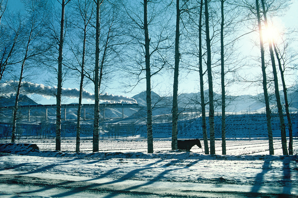 Wintermärchen am Jing Peng Paß