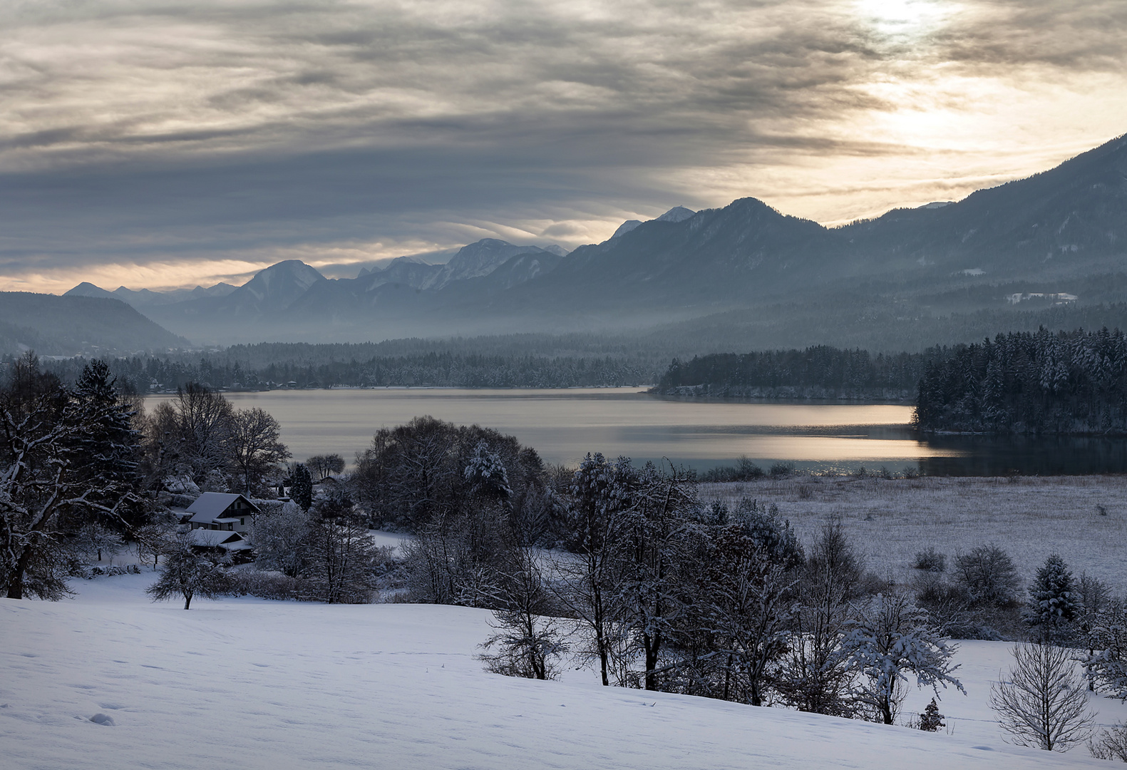 Wintermorgen am Faaker See