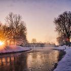 Wintermorgen am Fluss