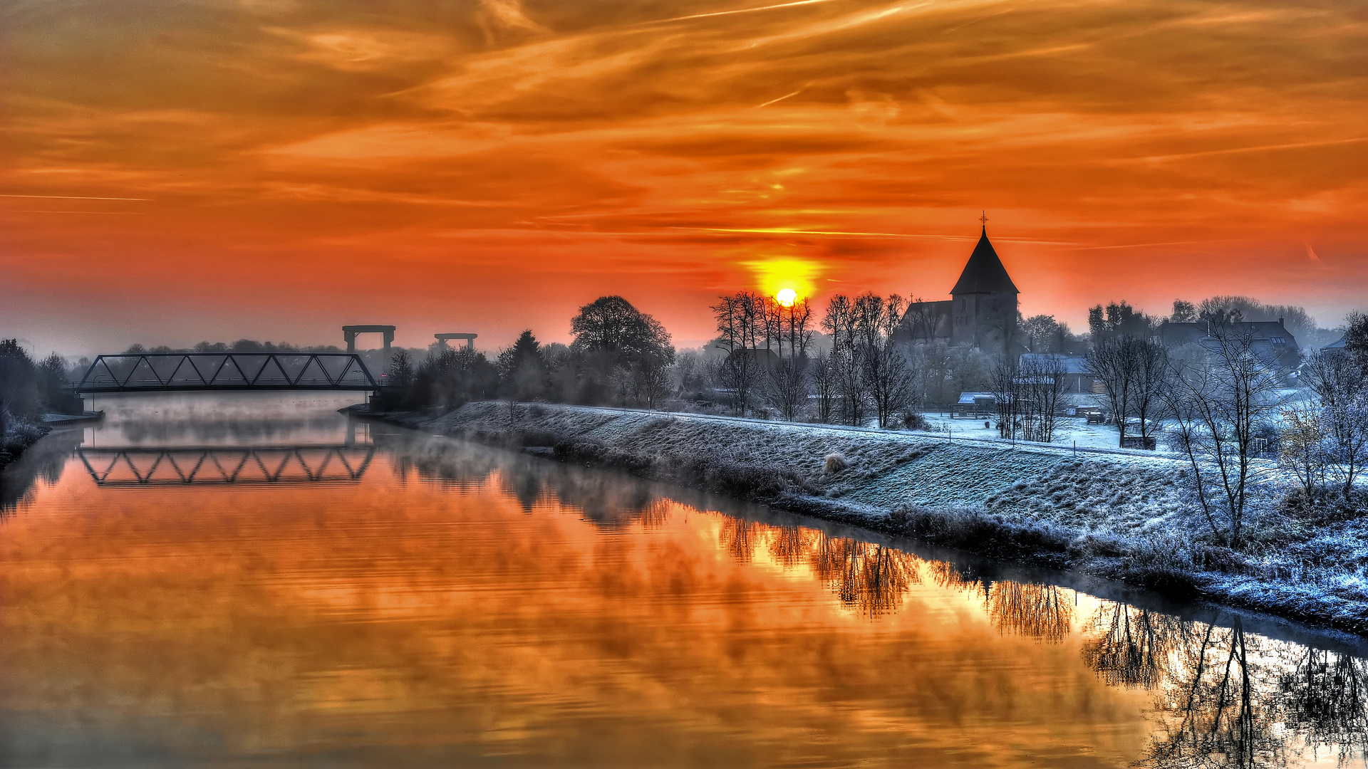 Wintermorgen am Kanal II